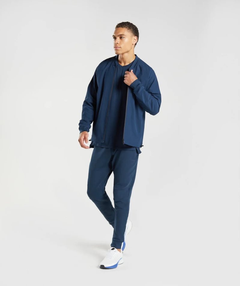 Men's Gymshark Rest Day Knit Jogger Navy | CA 30586N